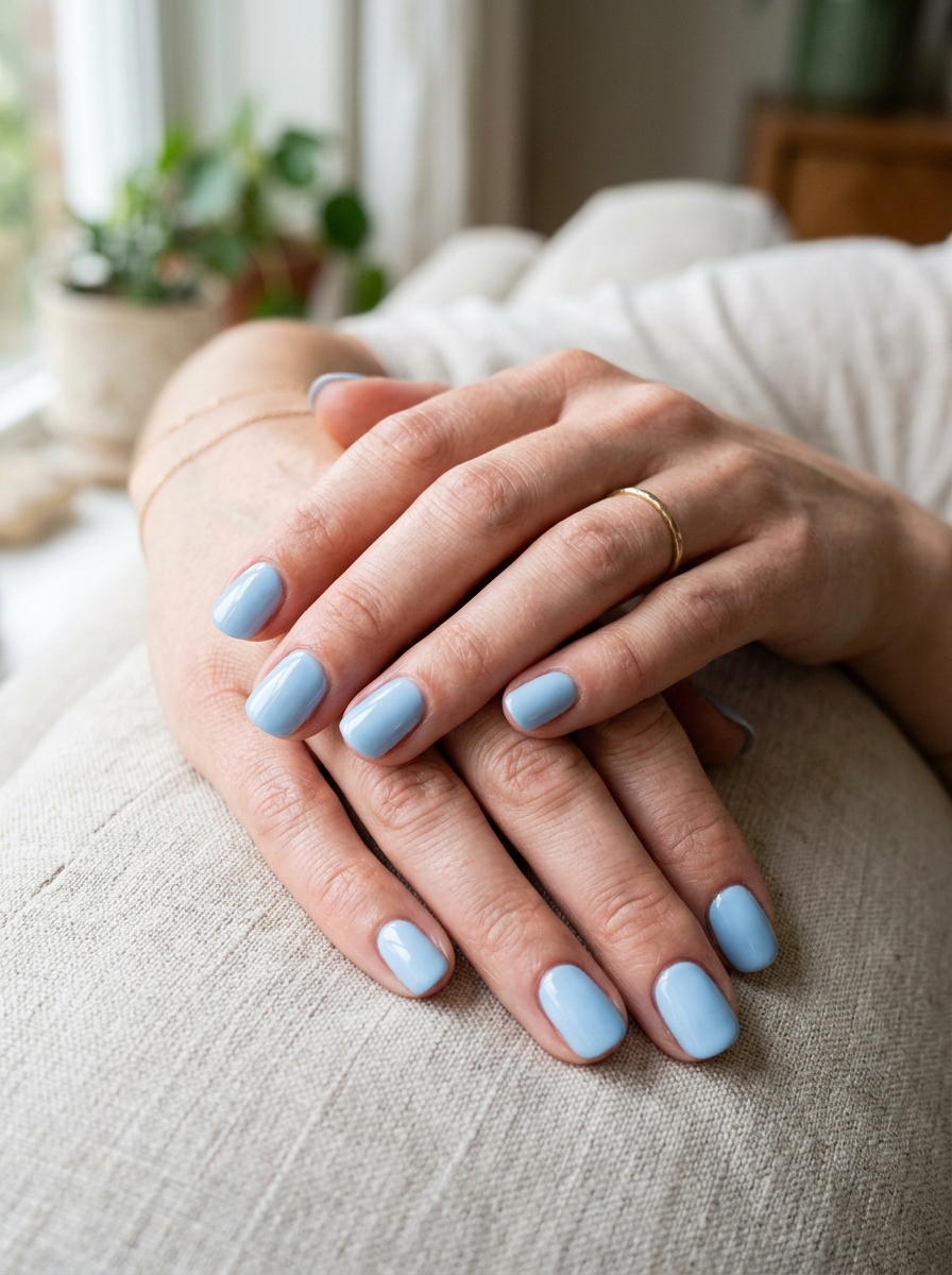 Baby Blue Nagel Farbe